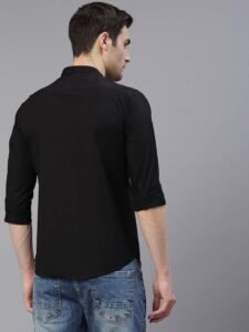 OTUS Men's Cotton Casual/Formal Slim Fit Solid Shirt
