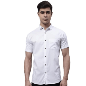 Majestic Man Cotton Solid Half Sleeve Shirt for Men